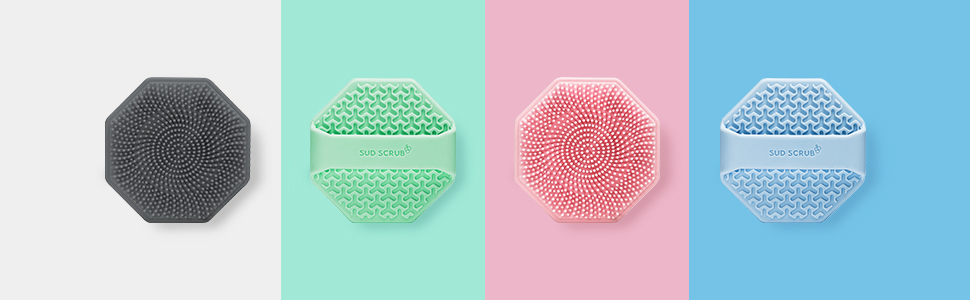 Sud Scrub Antimicrobial Silicone Face Scrubber