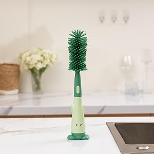 baby bottle brush with stand