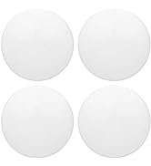 3.15" Door Stop Wall Protector, 4 pcs White Soft Silicone Door Handle buffers, Mute and Shock Pro...