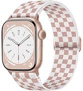Charlam Stretchy Bands Compatible with Apple Watch Band 40mm 41mm 42mm 38mm 44mm 45mm 46mm 49mm W...