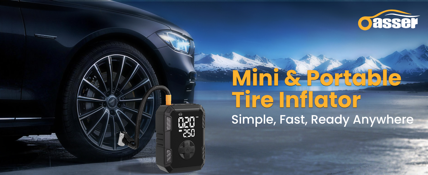 Tire inflator air compressor