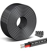 22 Gauge Stranded Copper Wire 22/2 AWG Oxygen-Free Hookup Cable - 49.21FT UL2464 Certified Flexib...