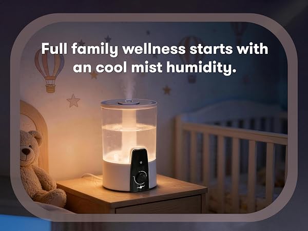 Full family wellness starts with an cool mist humidity.