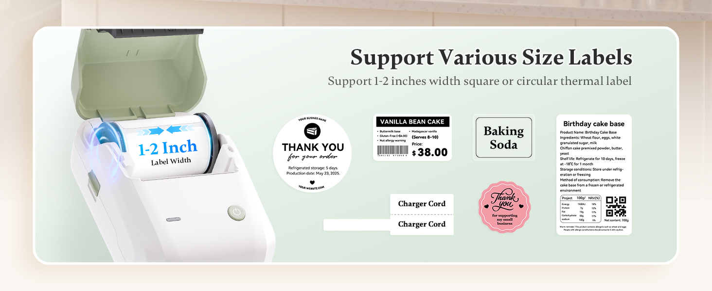 NIIMBOT B1 label maker machine with tape