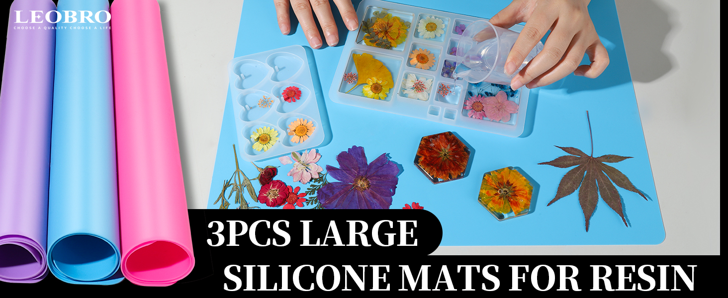 3PCS Silicone Mats for Crafts