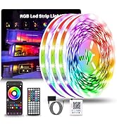 NBBUFF Led Lights for Bedroom 300FT(3 Rolls of 100ft), Music Sync Led Strip Lights with 60 Keys R...