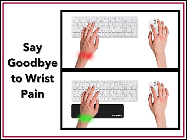 keyboard wrist rest computer pad support rests palm hand ergonomic pads carpal tunnel accessories