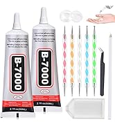 B-7000 Clear Glue Adhesive for Crafting, Industrial Strength Semi Fluid B7000 Glue with Precision...