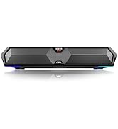 Edifier MG300 Computer Sound Bar: Loud Speakers with Deep Bass - Switch RGB Built-in Microphone f...