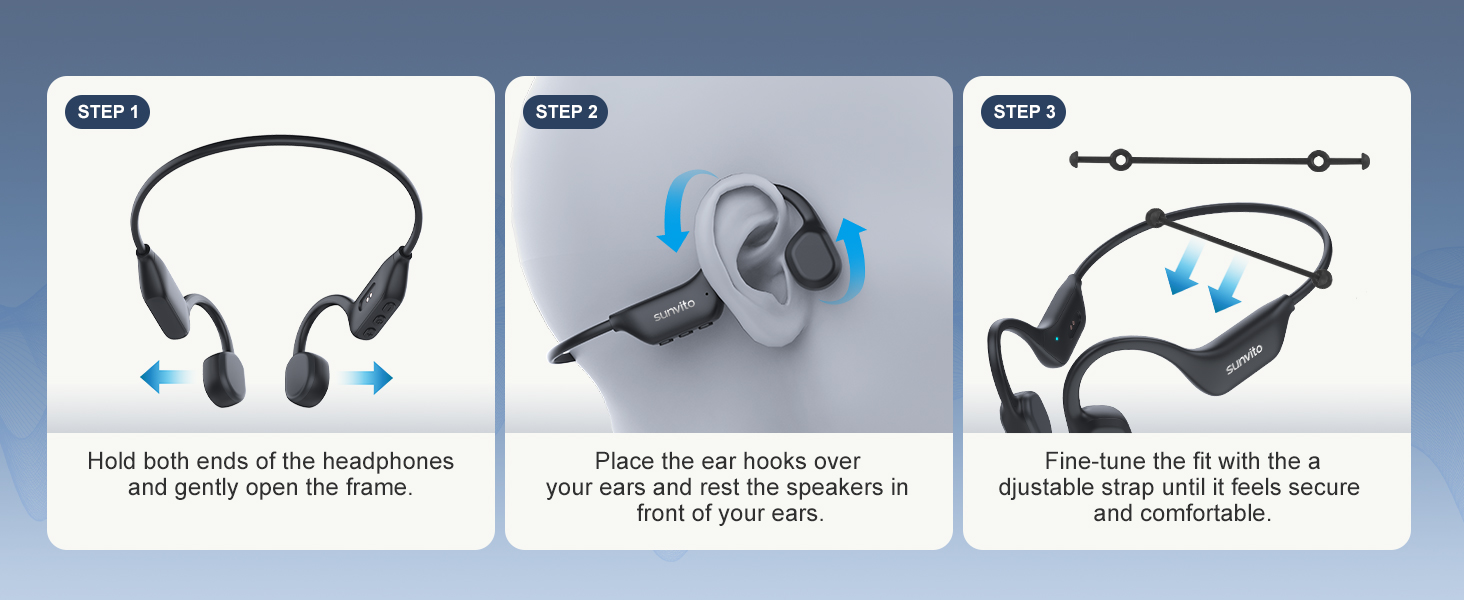 sunvito Bone Conduction Headphones