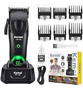 KEMEI 1386 Hair Clippers for Men Cordless Barber Clippers for Hair Cutting | 2000 mAh Hair Trimme...