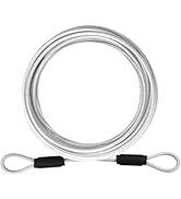 VIVBOO 3mm Stainless Steel Security Cable 4/6/10/15FT Luggage Lock Safety Cable Wire Flexible Ste...