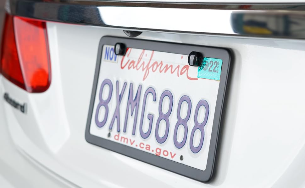Black license plate frame 6