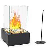 Tabletop Fire Pit Bowl - Indoor/Outdoor Mini Fireplace, Portable Small Table Top Firepit, Smores ...