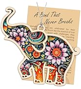 Elephant Gifts for Women, Gifts for Best Friend for Friends, Friendship Elephant Suncatcher Story...