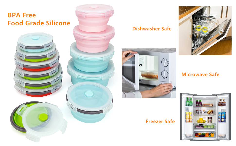 silicone meal prep bowl