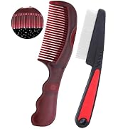 Dandruff Comb Removal Hollow Fine Tooth Scalp Detox Hair Care Tool 2PC | Build Up Flakes Lice Com...