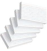 Index Cards 3x5 Inch, 300sheets, Flash Cards,Ruled Lined White Note Cards Paper For Studying, Sch...