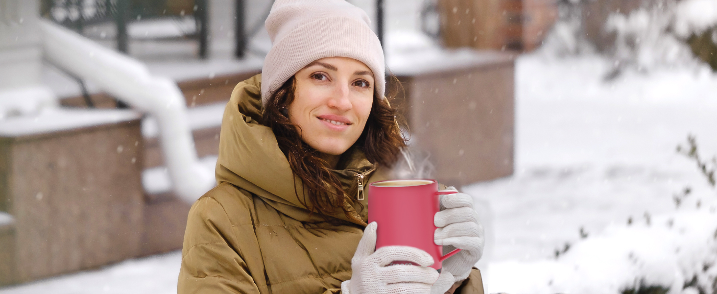 heated coffee cup