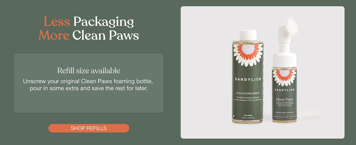 Less Packaging, More Clean Paws: Refill Size Available