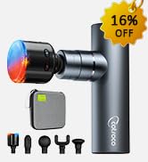 cotsoco Mini Massage Gun with Heat and Cold, 45lbs Force, 8H Battery | Pocket-Sized Full-Metal De...
