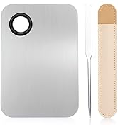 G2PLUS Makeup Mixing Palette, Korean Makeup Spatula and Foundation Palette Stainless Steel Cosmet...