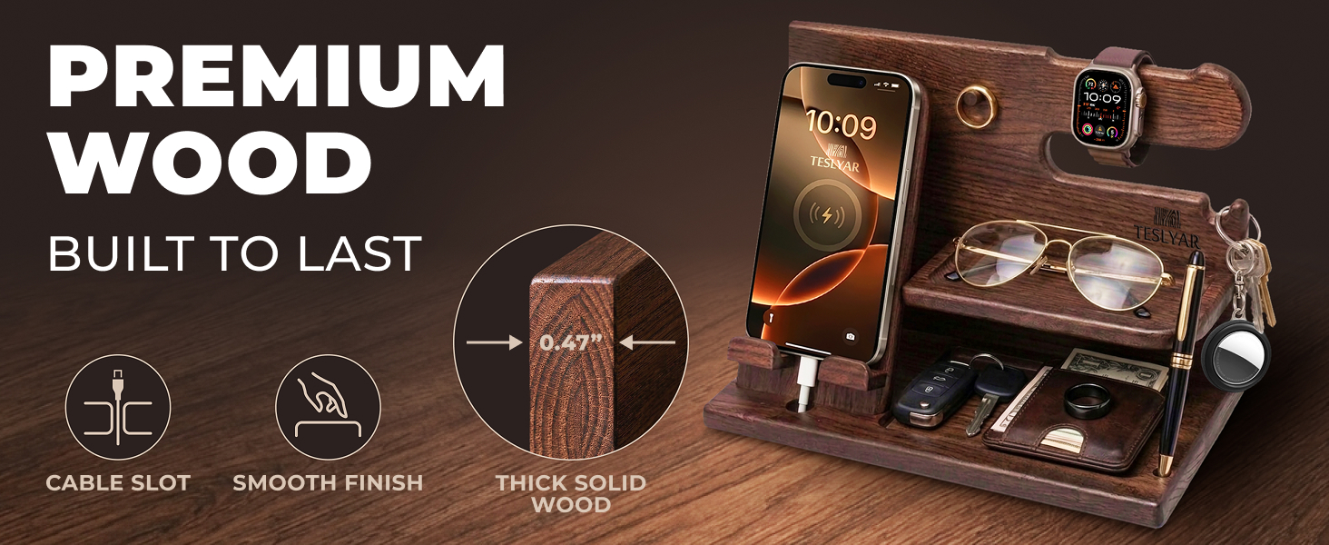 Wood Phone Docking Station