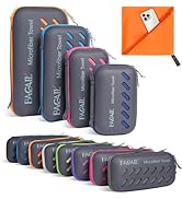 BAGAIL Camping Towel with EVA Case, Compact & Ultra Soft Microfiber Travel Towel - Super Absorben...