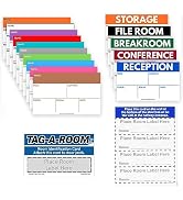 Tag-A-Room Office Moving Label Stickers Color Coded, 325 Count