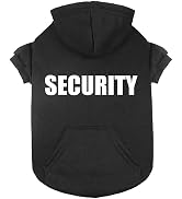 Dog Sweaters for Medium Dogs Security Dog Hoodie Pet Sweater Soft Brushed Fleece Clothes Pet Hood...