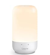 Lepro Table Lamp, Color Changing LED Touch Lamp for Bedroom, RGB and Tunable White 2700K-5700K, 3...