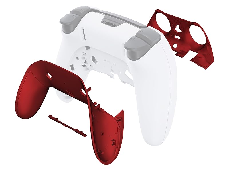 eXtremeRate Top Bottom Decorative Trim Shell For ps5 Edge Controller Replacement Shell Plates Cover