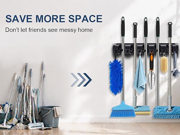 broom holder wall mount