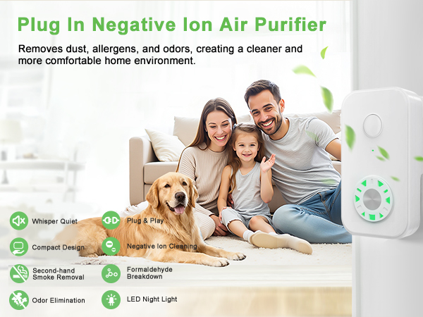 Plug In Ionizer Air Purifier