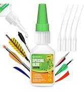Arrow Fletching Glue, 30g Clear Fast-Dry Insert Adhesive for Arrow Vanes, Feathers & Fletching – ...