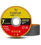 FIXLTFAST 7 x 1/16 x 7/8 Metal & Stainless Steel Cut Off Wheel -20 PCS | Double layered glass fib...