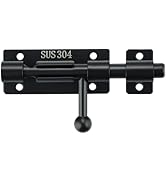 Alise 4 Inch Slide Lock SUS304 Stainless Steel Gate Latch, Slide Bolt Latch,Thickened Heavy Door ...