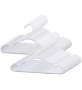 Plastic Kids Hangers 100 Pack Non-Slip Baby Clothes Hangers for Closet, Infant & Children Clothin...
