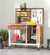 Acacia wood, Cart, Cabinet, Bench, Kitchen, Mobile, Table, Work, Storage, Outdoor, Mobile Cart