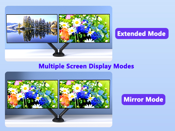 KVM Switch 2 Monitors 2 Computers