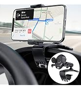 CHDFKKD Car Phone Holder Mount, 360 Degree Rotation Cell Phone Holder for Car, Dashboard Clip Mou...