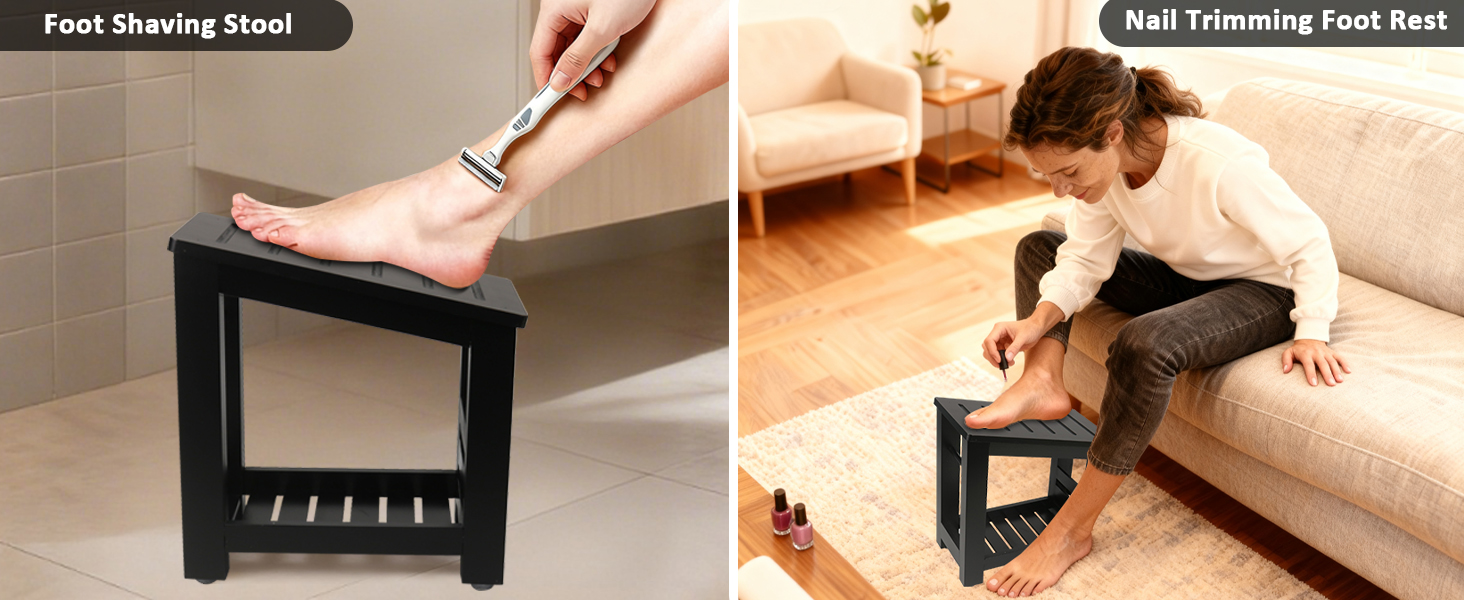 shower foot rest
