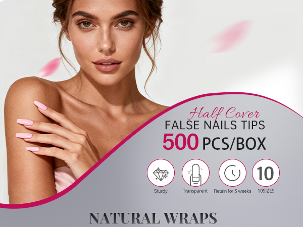krofaue Clear Nail Tips