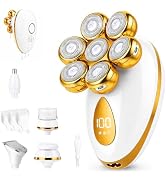 Electric Razors for Women Legs, 7D Floating Head Electric Shaver | Portable Waterproof Wet & Dry ...