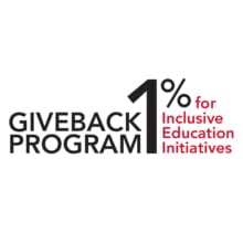 1% give back program badge