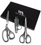 WA Portman 3 pc Fabric Scissor Set - 3 Pack Sewing Scissors for Fabric Cutting - 1 Pair Large Fab...