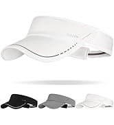 Sukeen Sports Sun Visor for Men Women, Lightweight Adjustable Visor Hat, Reflective Running Tenni...
