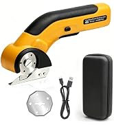 KIIDAS Cardboard Cutter, Cordless Electric Scissors with Safety Lock, 4V Electric Box Cutter Mult...