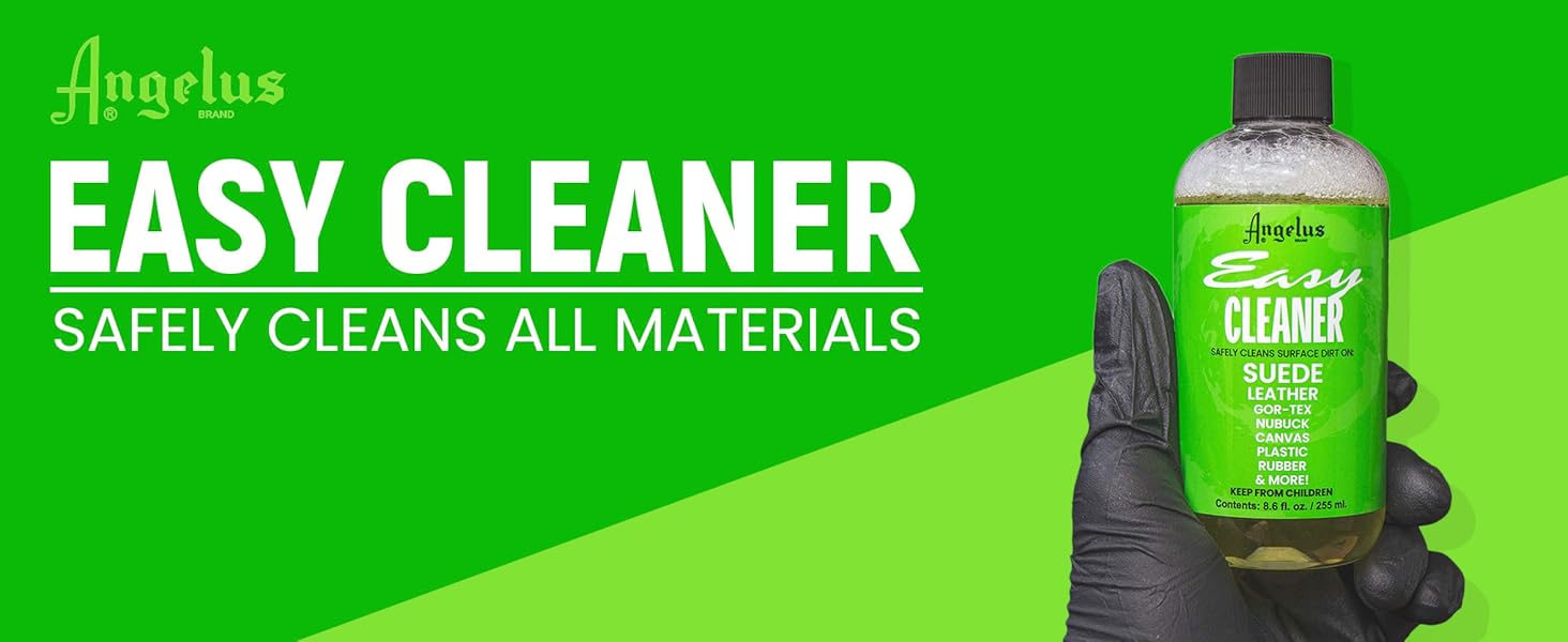 Angelus Easy Cleaner, shoe cleaner, leather cleaner, suede cleaner, canvas cleaner, vinyl cleaner
