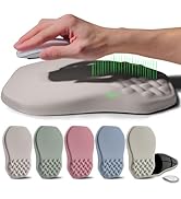 Gleamtide Ergonomic Raised Mouse Pad Wrist Support with Bilateral Slope Memory Foam Mousepad for ...